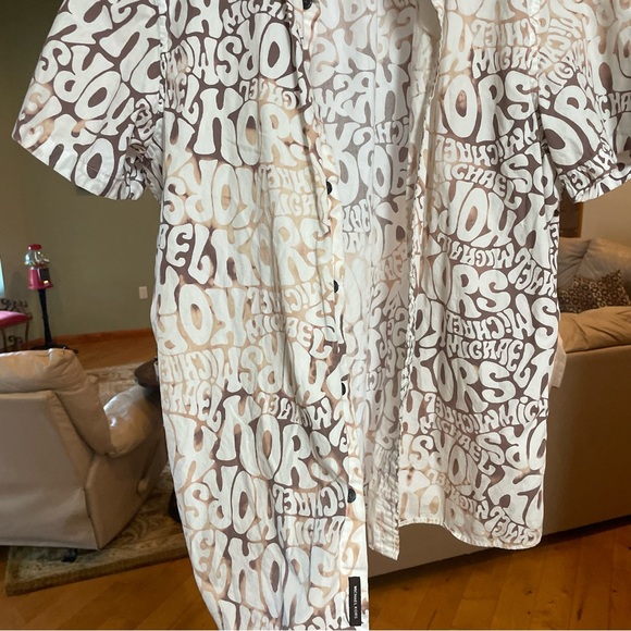 Michael Kors Men's Short Sleeve Collar Shirt Casual Size XL - Picture 9 of 11